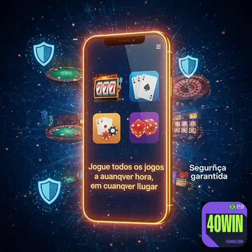 Jogador acessando jogos exclusivos de cassino no celular