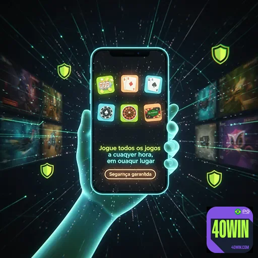 Usuário acessando cassino móvel em smartphone com facilidade