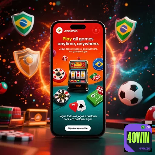 Imagem relacionada ao 40win, aplicativo de apostas, com elementos que representam o site 40win e suas funcionalidades.
