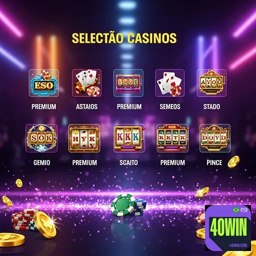 Imagem de jogos do 40win, destaque para variedade de opções, no site 40win para diversão e entretenimento.